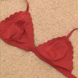 Victoria Secret Coral Scallop Bralette